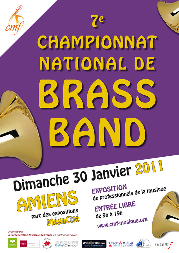 Affiche pour le Championnat national de Brass Band 2011
